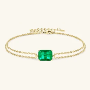 Square Emerald Bracelet
