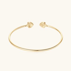 Heart Shaped Moissanite Bracelet - GOLDEN