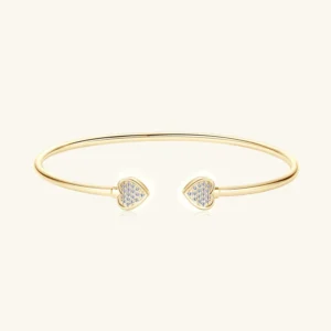 Heart Shaped Moissanite Bracelet