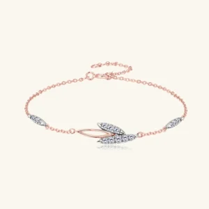 Leaf Moissanite Bracelet