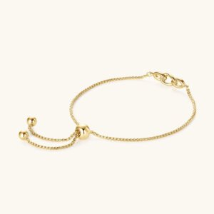 Adjustable Moissanite Bracelet - GOLDEN