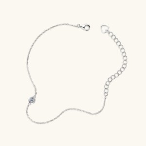Small UFO Moissanite Bracelet - SLIVER