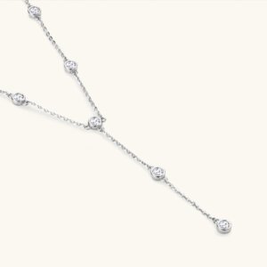 Fashionable and high-end moissanite necklace - SLIVER