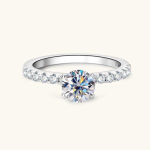 D color moissanite ring - US 10
