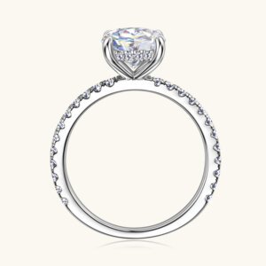 2 carat moissanite ring Sliver