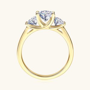 Bud Moissanite Ring - US 11, Golden