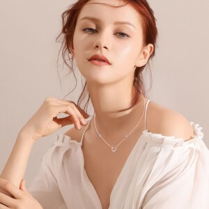 Heart Moissanite Necklace