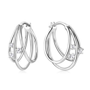 New Temperament Girl Moissanite Earrings - SLIVER