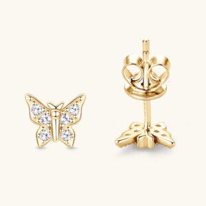 Fashion Butterfly Moissanite Earrings