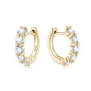 New Korean Dongdaemun Moissanite Earrings - GOLDEN
