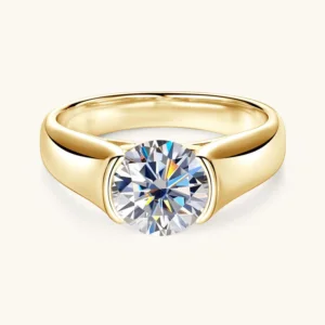 Gold Moissanite-Ring