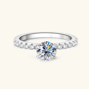 moissanite diamond ring