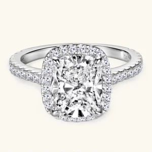 Square Moissanite Ring