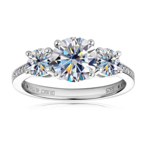 moissanite engagement ring