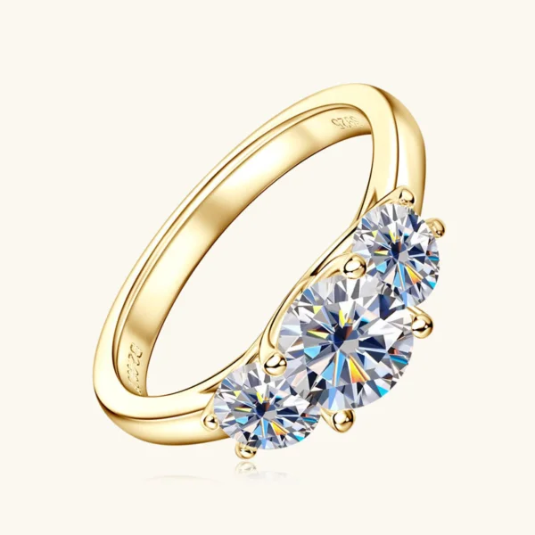 bud moissanite ring