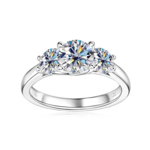 bud moissanite ring